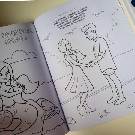 Princesas Livro para Pintar com Aquarela