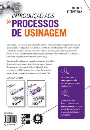 Imagem de Livro - Introdução aos Processos de Usinagem