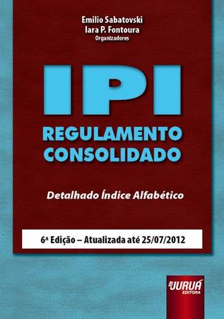 Imagem de Livro - IPI - Regulamento Consolidado