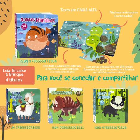 Livrinho Quebra-cabeça: Dinossauros - Happy Books - Casa do