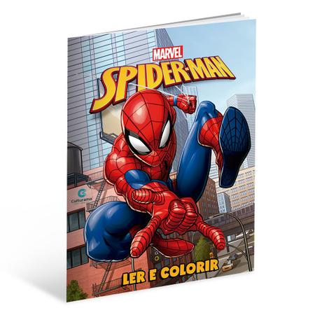 Livro Histórias Para Colorir Homem Aranha - Bom Preço Magazine