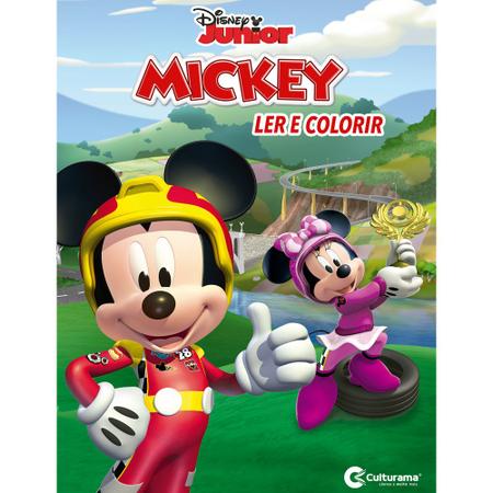Imagem de Livro - Ler e Colorir Mickey Sobre Rodas