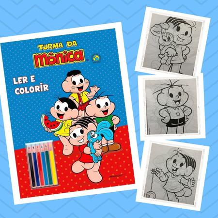 Comprar Livro Divirta-Se Com A Turma da Mônica Com 6 Lápis