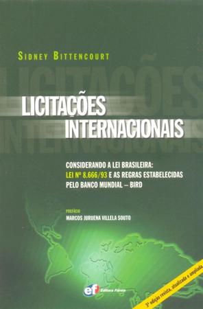 Imagem de Livro - Licitações internacionais considerando a Lei Brasileira