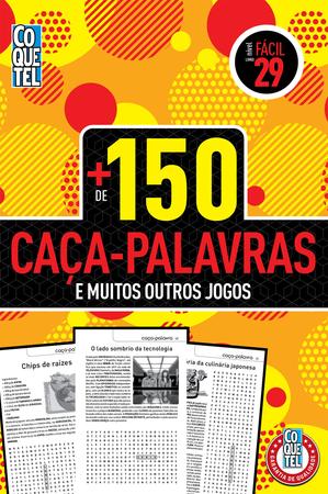 Livro Coquetel Caça-palavras nível fácil Ed 52