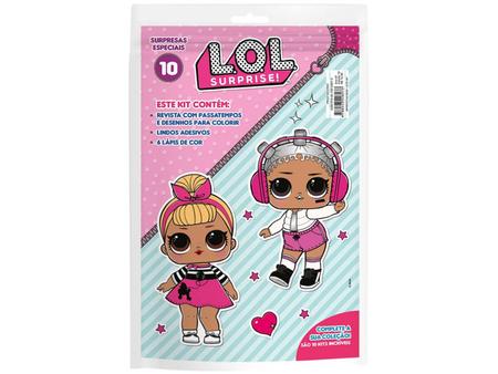 L.o.l. surprise - colorindo com adesivos especial