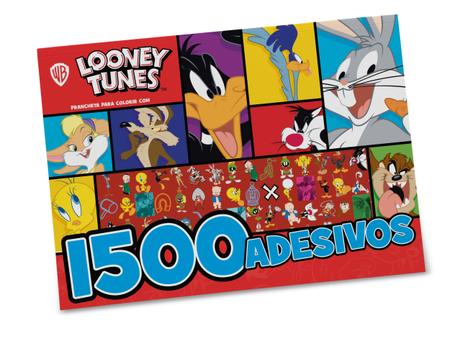 Imagem de Livro - Looney Tunes Prancheta para Colorir com 1500 Adesivos