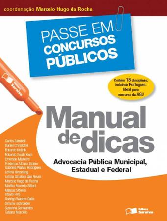 Imagem de Livro - Manual de dicas: Advocacia pública municipal, estadual e federal - 1ª edição de 2013