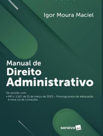 Imagem de Livro Manual de Direito Administrativo Igor Moura Maciel