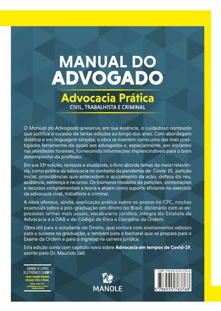 Imagem de Livro - Manual do advogado