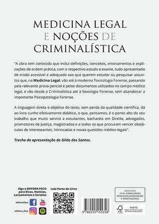 Imagem de Livro - Medicina Legal e Noções de Criminalística - 11ª Ed - 2022