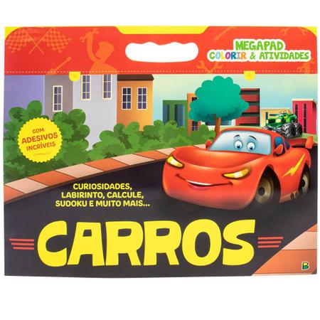 Megapad - Colorir & Atividades: Carros - Casa da Cultura Livraria e Sebo  online