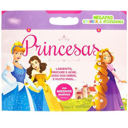 Desenho Para Colorir jogo dos erros - princesas - Imagens Grátis