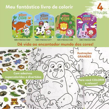 Livro Ler e Colorir Unicórnios - Bom Preço Magazine