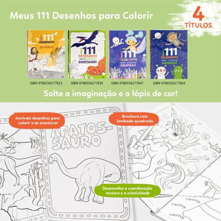 Meus 111 Desenhos Para Colorir: Meninos - Editora BrasiLeitura