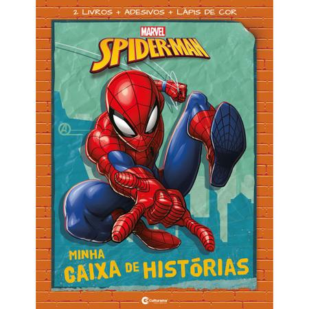 Livro Histórias Para Colorir Homem Aranha - Bom Preço Magazine