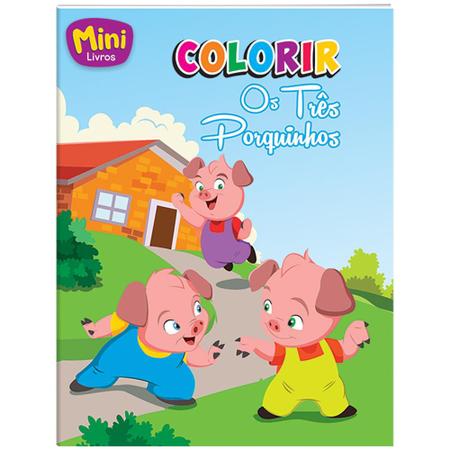 Imagem de Livro - Mini - Colorir: Três Porquinhos, Os