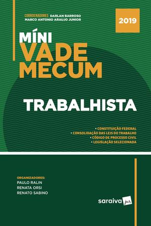 Imagem de Livro - Míni Vade Mecum trabalhista - 1ª edição de 2019