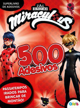 Livro Miraculous Ladybug Super livro de adesivos Acompanha 500