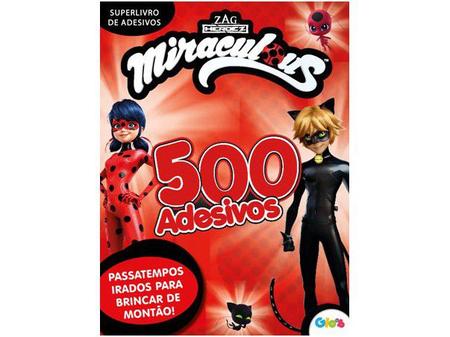 Livro Miraculous Ladybug Super livro de adesivos Acompanha 500 adesivos -  Livros de Literatura Infantil - Magazine Luiza