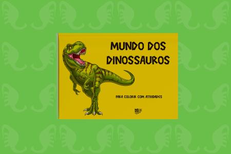 Imagem de Livro - Mundo dos dinossauros – para colorir com atividades