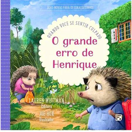 Livro - O grande erro de Henrique Imagem de Livro - O grande erro de Henrique