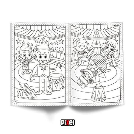 Livro de colorir Os Aventureiros - Luccas Neto Colouring Book