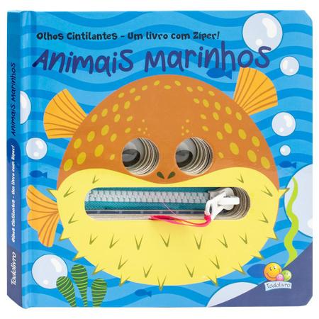 Imagem de Livro - Olhos Cintilantes - Um livro com Zíper: Animais Marinhos