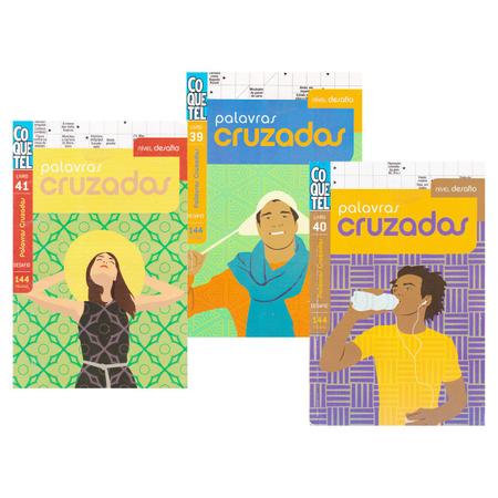 Kit com 03 Caça Palavras Livro Fácil Coquetel - Livros de Palavras Cruzadas  - Magazine Luiza