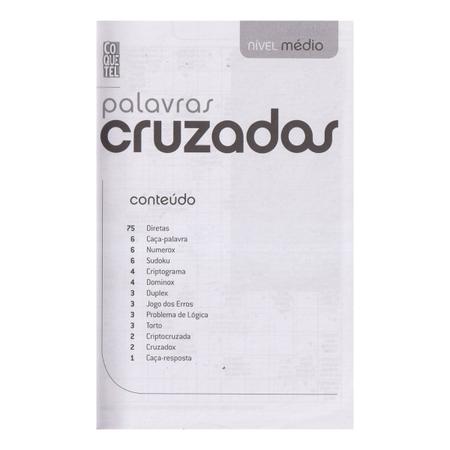 Kit 4 Livros Coquetel Desafios de Lógica Com Página Branca - Livros de  Palavras Cruzadas - Magazine Luiza