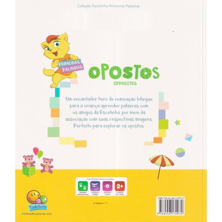 Imagem de Livro Para Bebês Primeiras Palavras Bilingue Cartonado +2Anos 4 Volumes Cartonados
