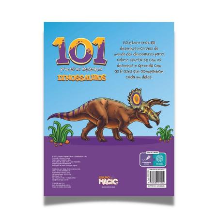 101 Primeiros Desenhos Dinossauros- Para Colorir