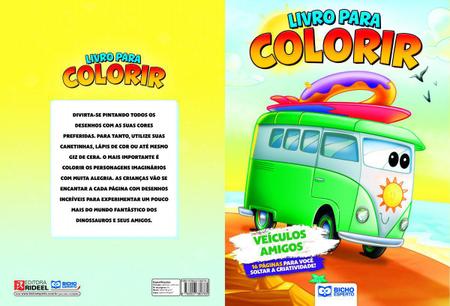 Livro Para Colorir Máquinas Radicais - Veículos Amigos