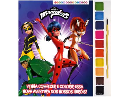 Livro para Colorir Miraculous Ladybug com Aquarela - Livros de  Entretenimento - Magazine Luiza
