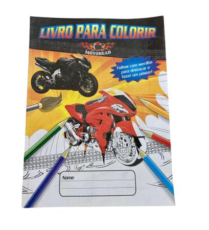 Design simples de moto para bebês livro para colorir