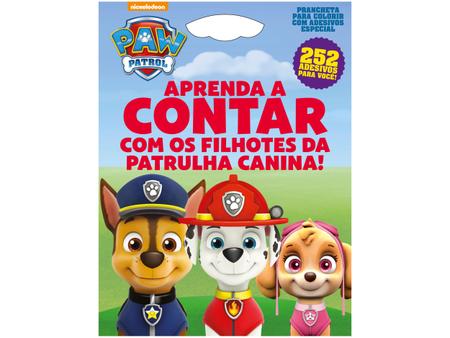 Patrulha Canina - Superlivro para colorir com adesivos: Novas aventuras com  os filhotes mais fofos para você pintar! : On Line Editora: :  Livros