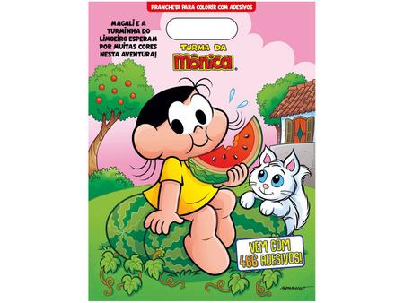 Livro - Turma Da Mônica - Prancheta para colorir com adesivos - Cascão no  Shoptime