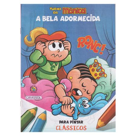 Livro Para Pintar Turma Da Monica Lembrancinha Festa Kit 10v