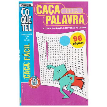 5 Revistas Caça Palavras Facil Coquetel Ônix Passatempo