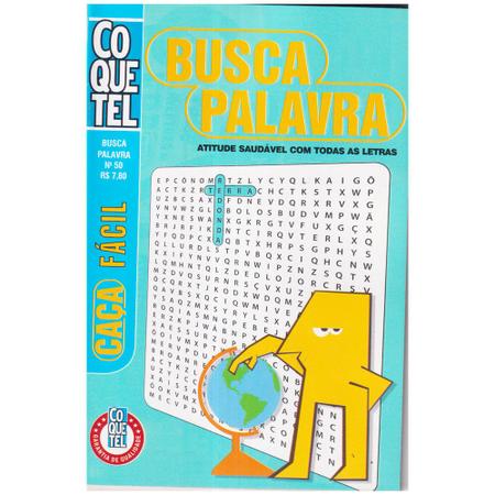 Caça Palavras Livro N34 Fácil Coquetel