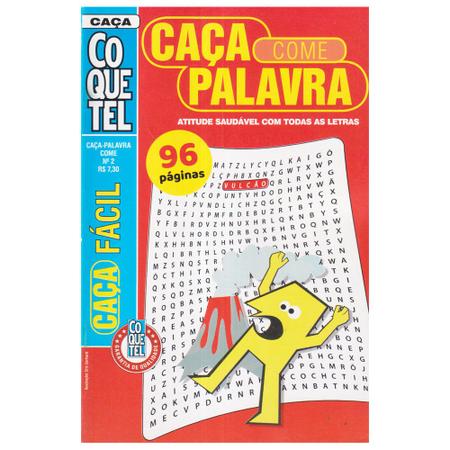 Coquetel - caça palavras - facil-medio-dificil - livro 3 - Livros de  Educação - Magazine Luiza