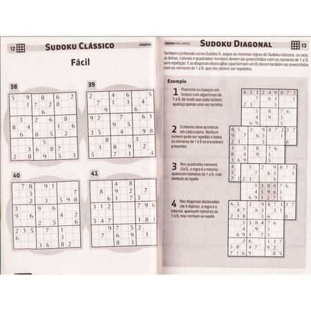 Revista Sudoku Difícil - Só Jogos 9x9 - 6 Jogos Por Página em Promoção na  Americanas