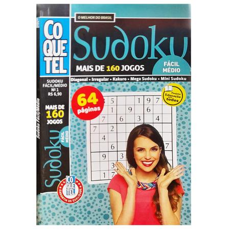 Sudoku Livro N40 Fácil Médio Difícil Coquetel - Livros de Palavras Cruzadas  - Magazine Luiza