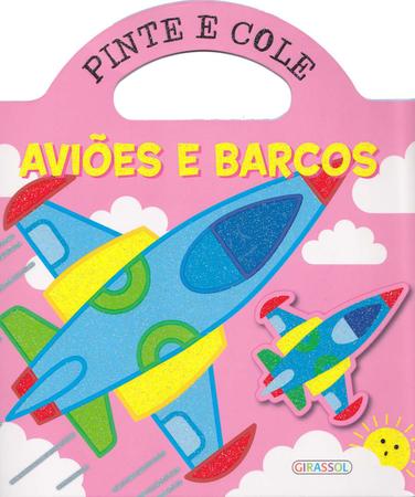 Imagem de Livro - Pinte e cole - aviões e barcos