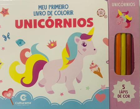 Livro Ler e Colorir Unicórnios - Bom Preço Magazine