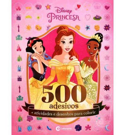 Livro De Atividades 500 Adesivos Disney Princesas - Bom Preço Magazine