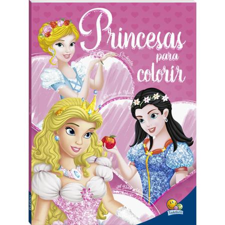 Livro Para Colorir Arte E Cor Princesas - Bom Preço Magazine