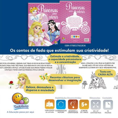 Livro Arte E Cor Disney Princesas - Livros de Entretenimento - Magazine  Luiza