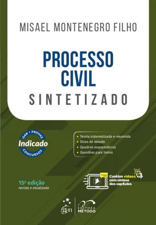 Imagem de Livro - Processo civil sintetizado