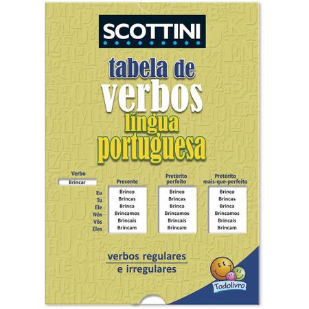 Imagem de Livro - Scottini Tabela de verbos da Língua Portuguesa (Luva)